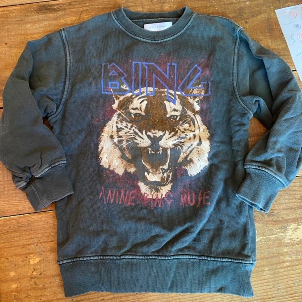 Anine Bing Little Kids Children's Tiger Sweatshirt sz 2 - 4 years